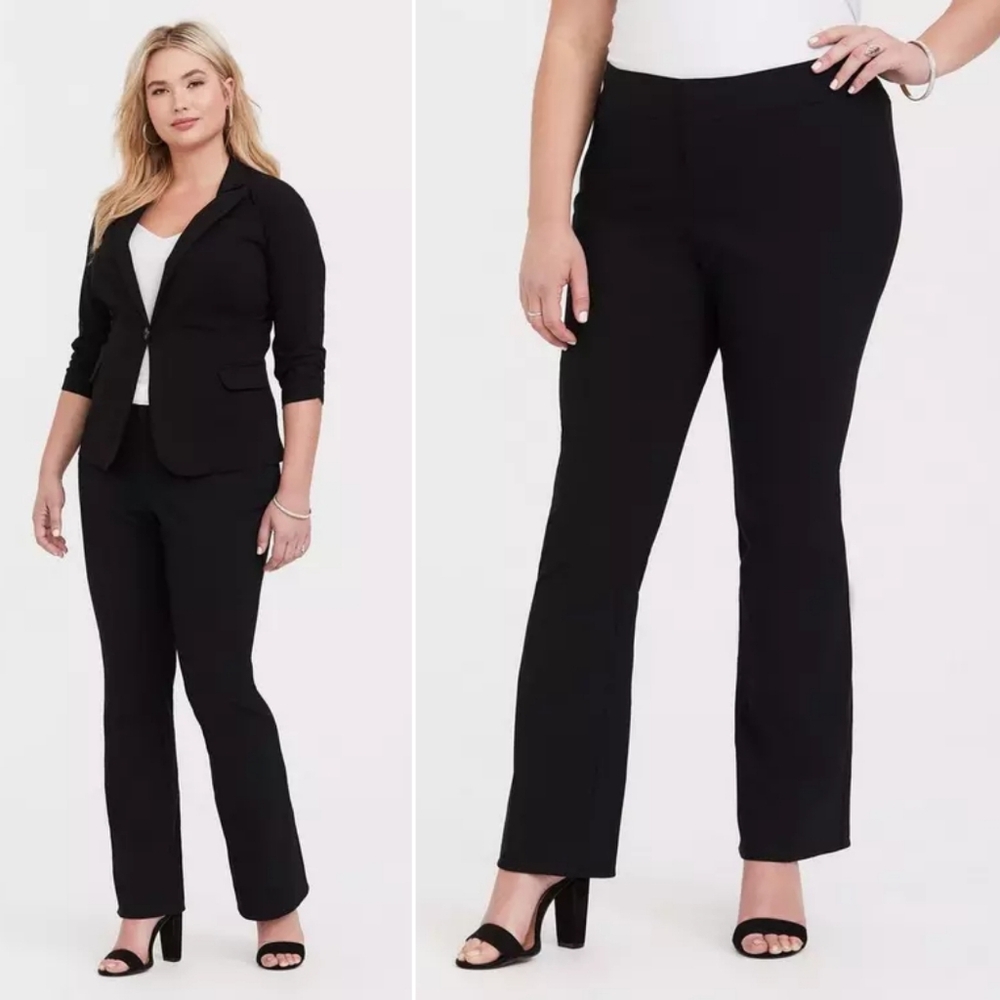 🆕️ Torrid Plus Size Studio Standard Millennium Stretch Slim Boot Pants in Black
